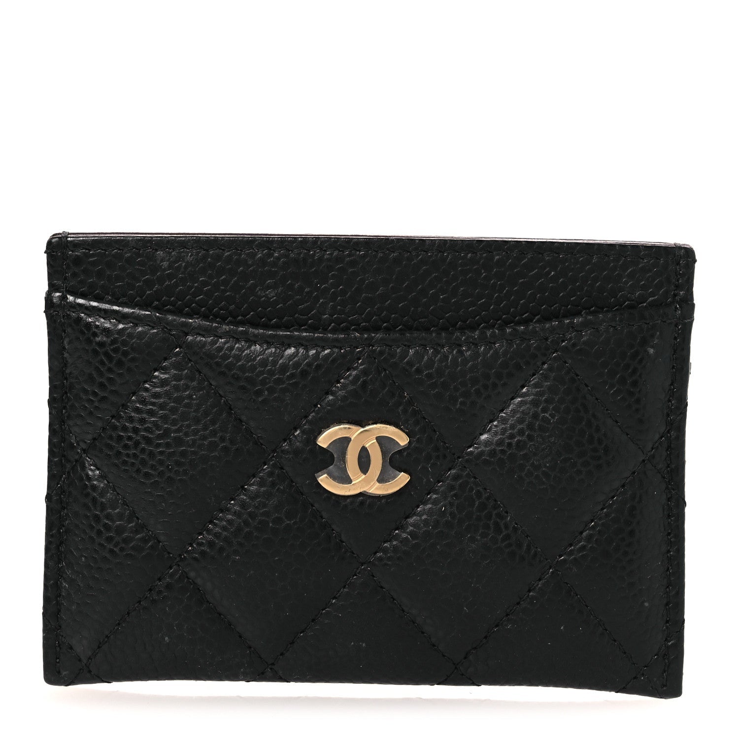 Caviar Quilted  Holder Black