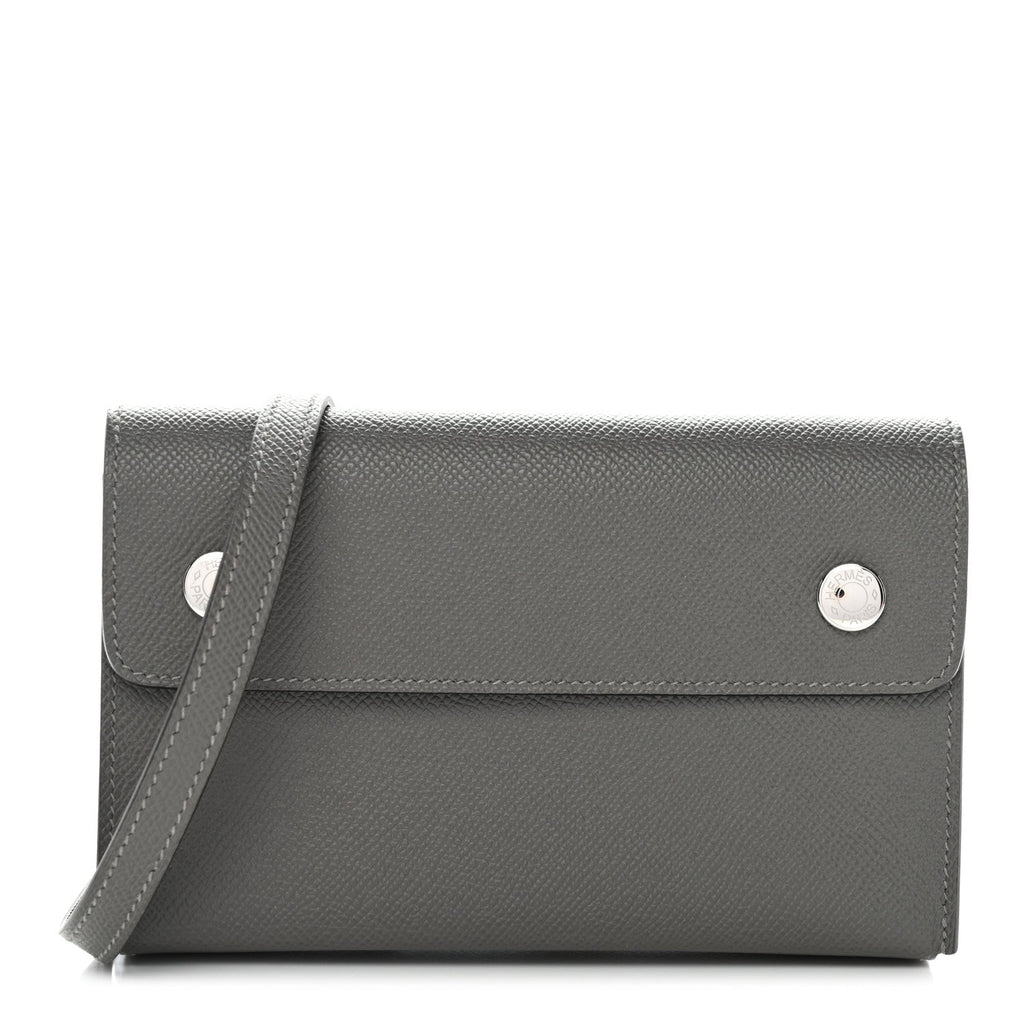 Epsom Hermesnap Wallet Gris Meyer