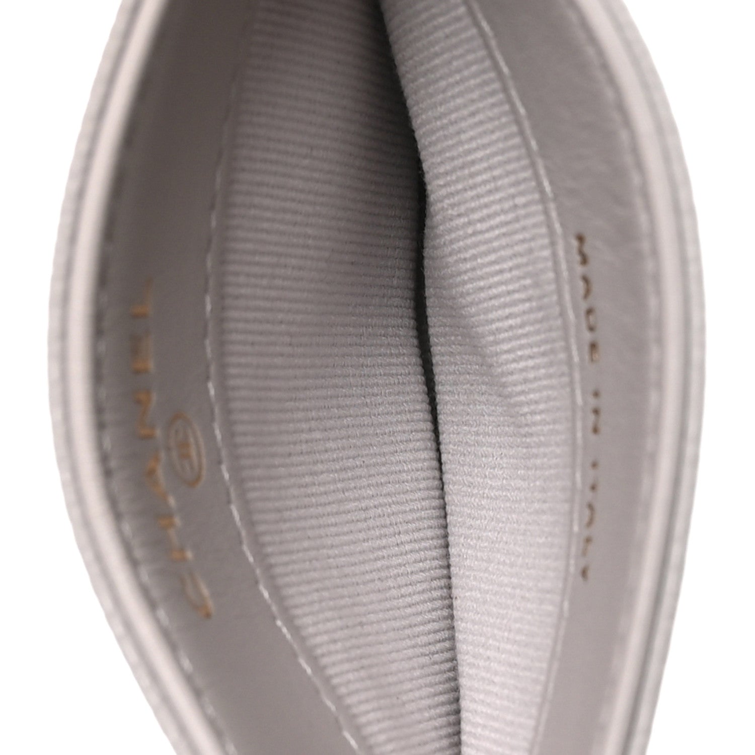 Caviar Quilted  Holder Light Grey