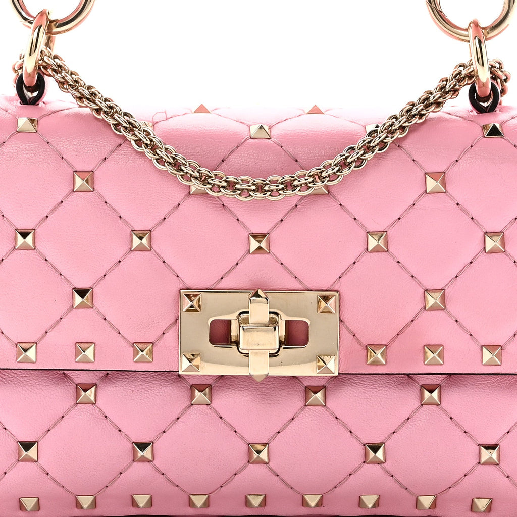 Nappa Small Rockstud Spike Shoulder Bag Giacinto