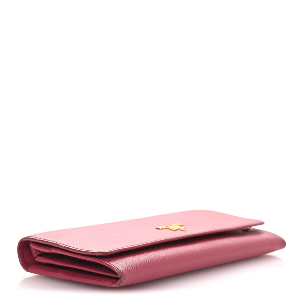 Saffiano Metal Oro Chain Wallet Peonia
