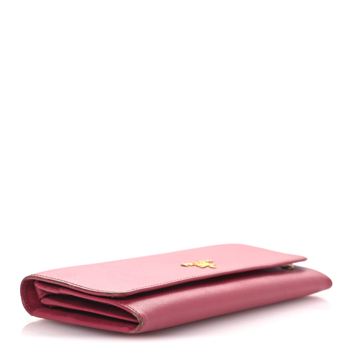 Saffiano Metal Oro Chain Wallet Peonia