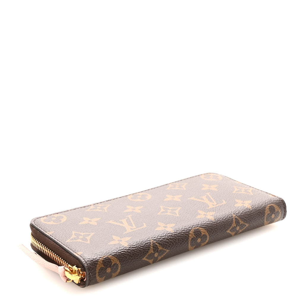 Monogram Clemence Wallet Rose Ballerine