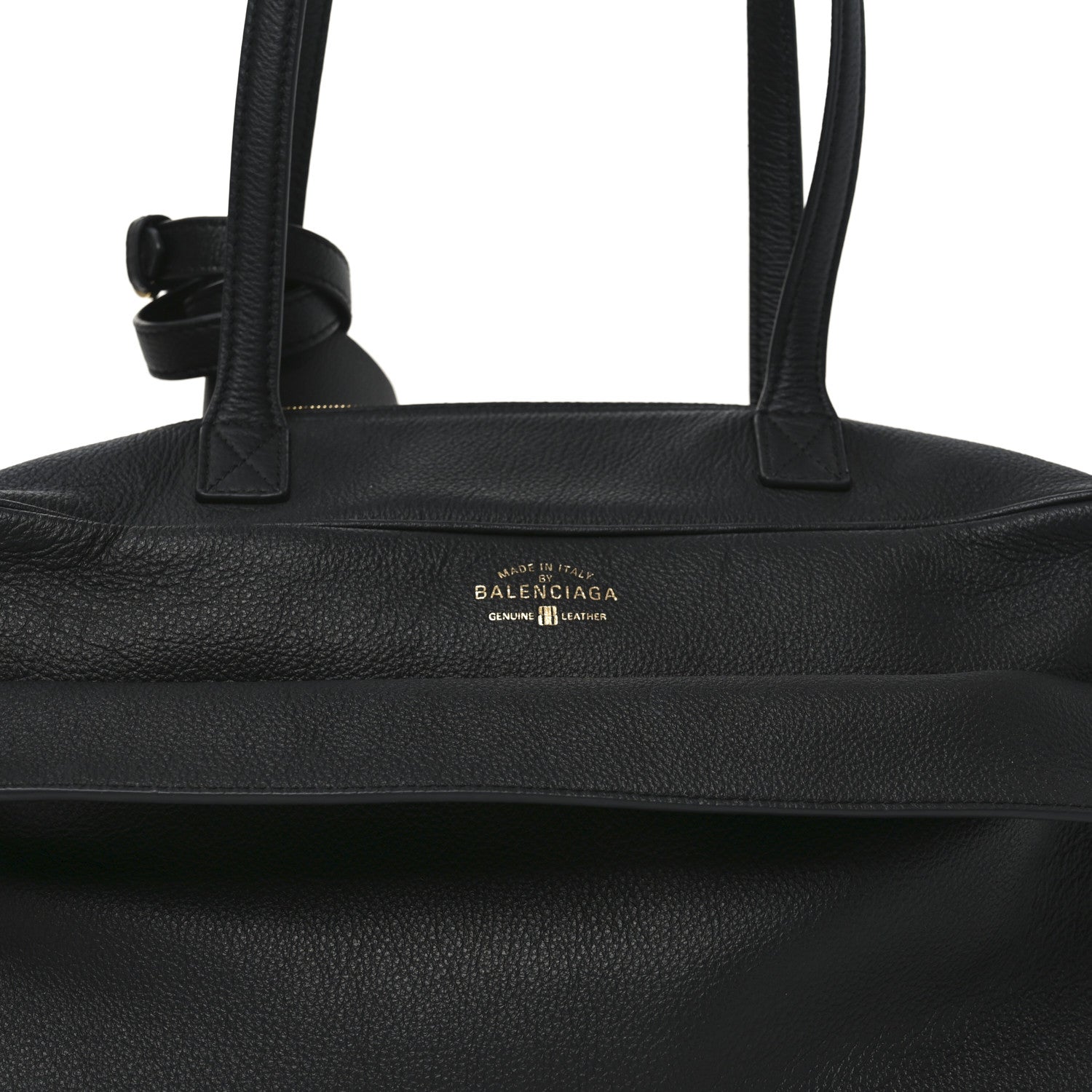 Grained Calfskin Medium Carrie Bowling Bag Black