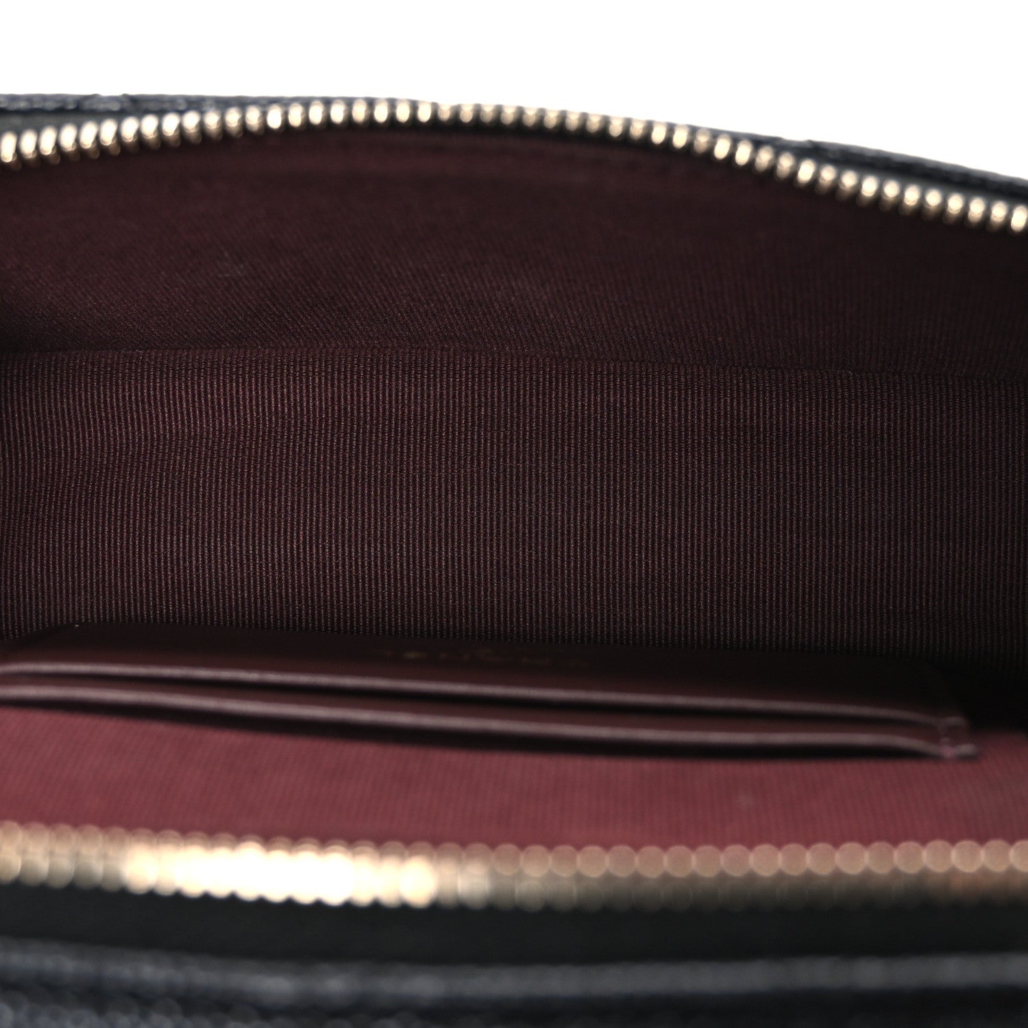 Caviar Quilted Top Handle Slim Vanity With Chain Black