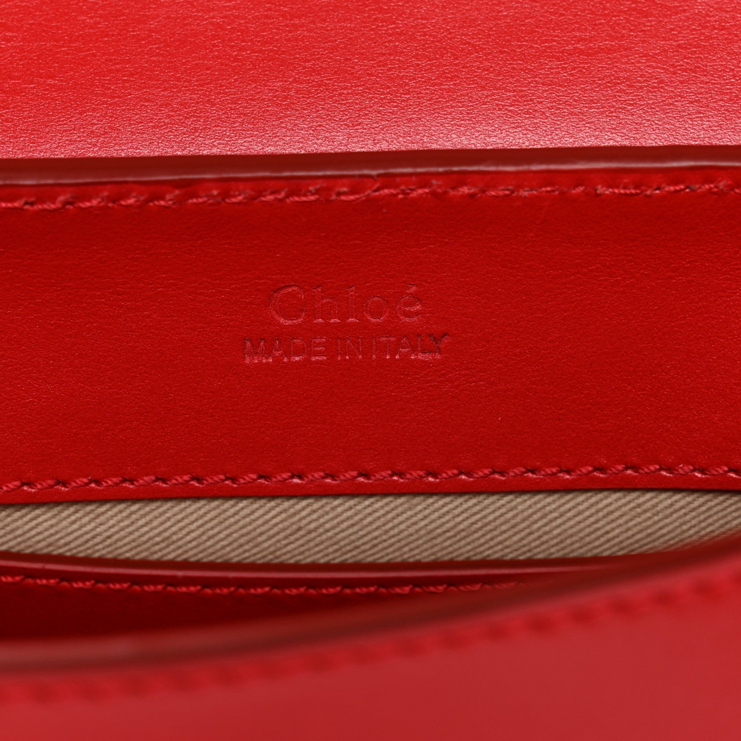 Calfskin Suede C Belt Bag Plaid Red