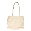 Grained Calfskin Medium Portfolio Tote Ivory