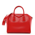 Shiny Lord Calfskin Small Antigona Medium Red