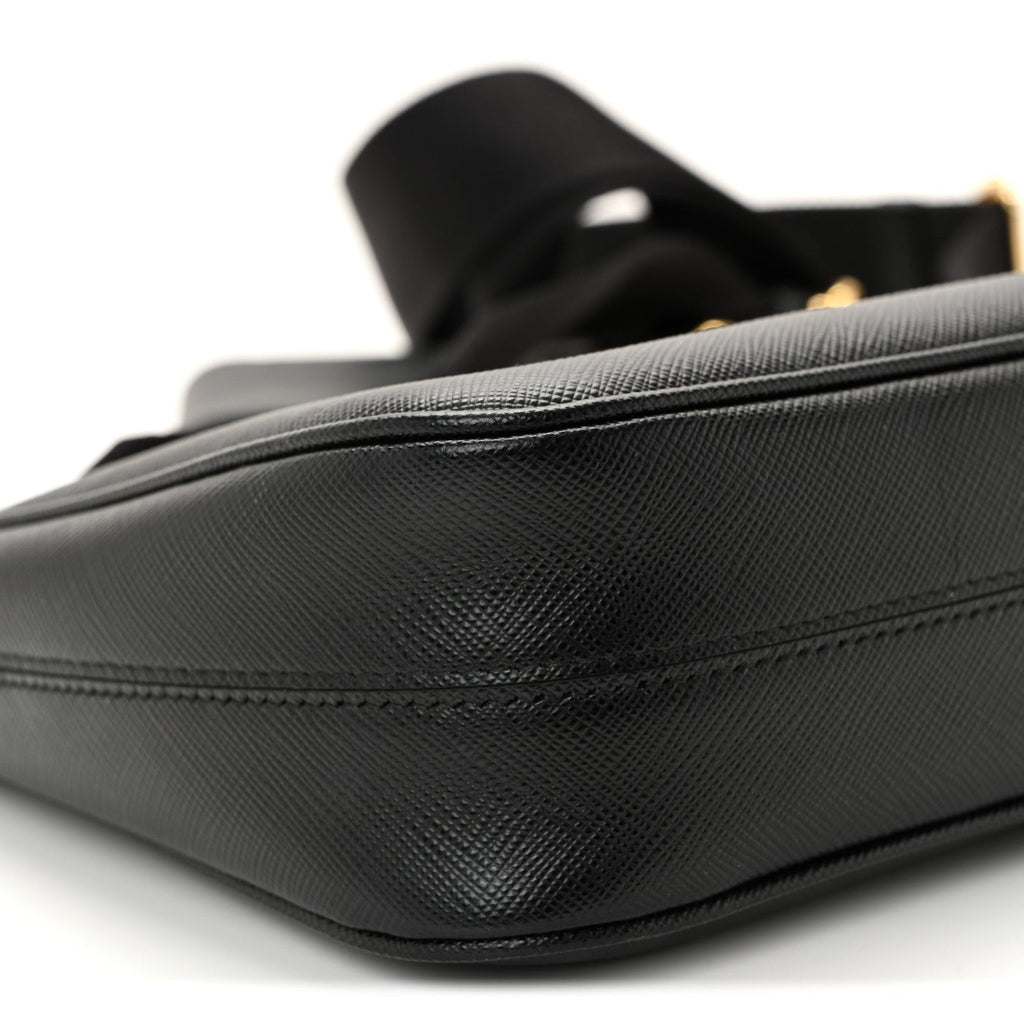 Saffiano Lux Re-Edition 2005 Shoulder Bag Black