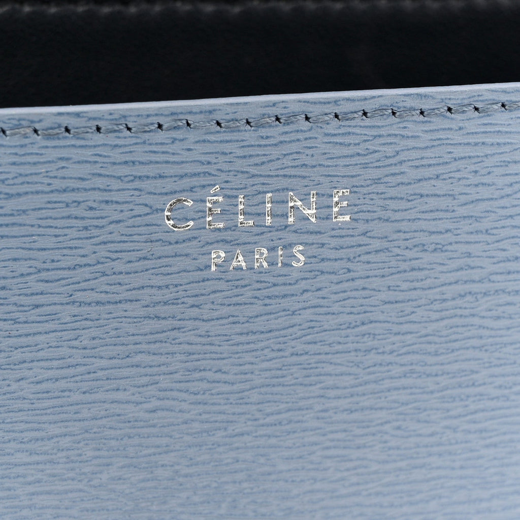 Liege Calfskin Medium Classic Box Flap Bag Slate Blue