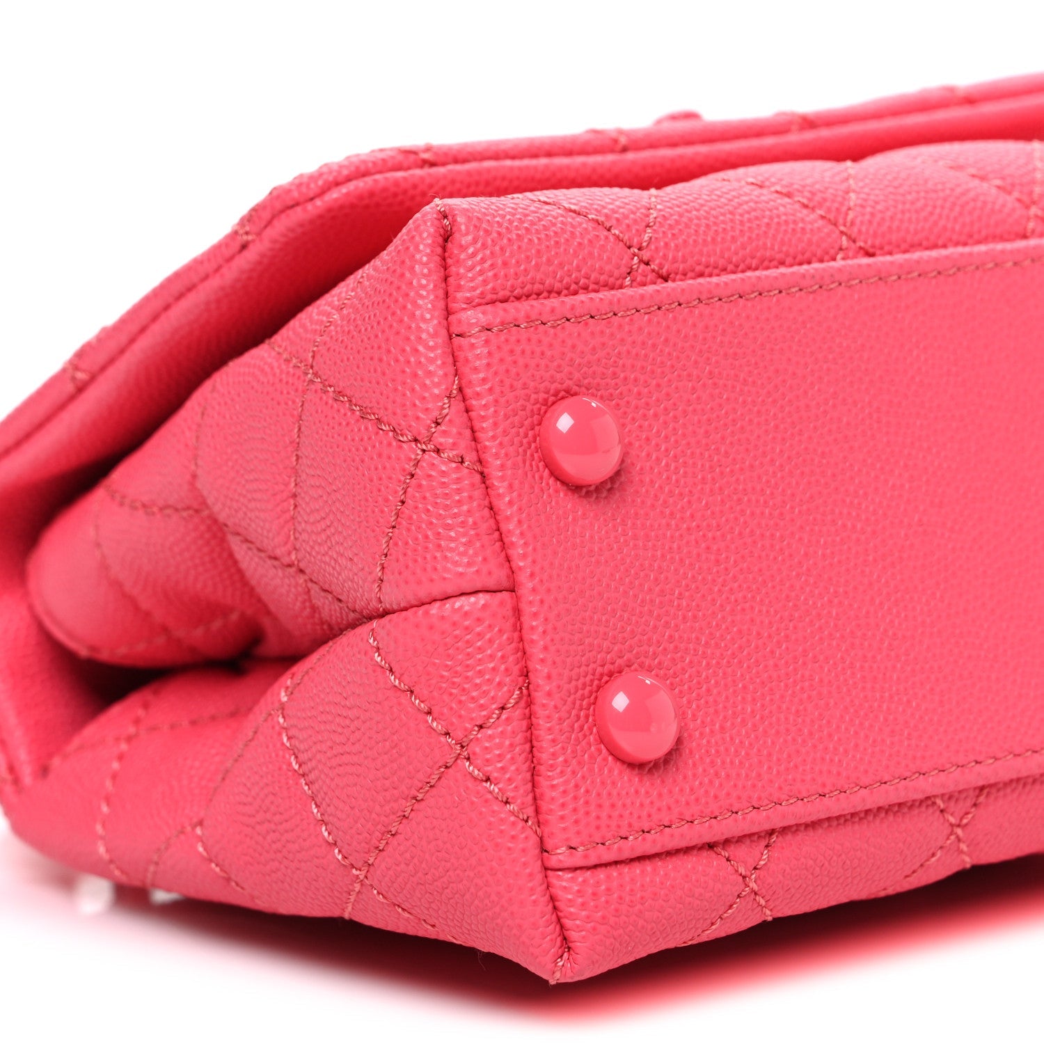 Caviar Quilted Incognito Extra Mini Coco Handle Flap Pink