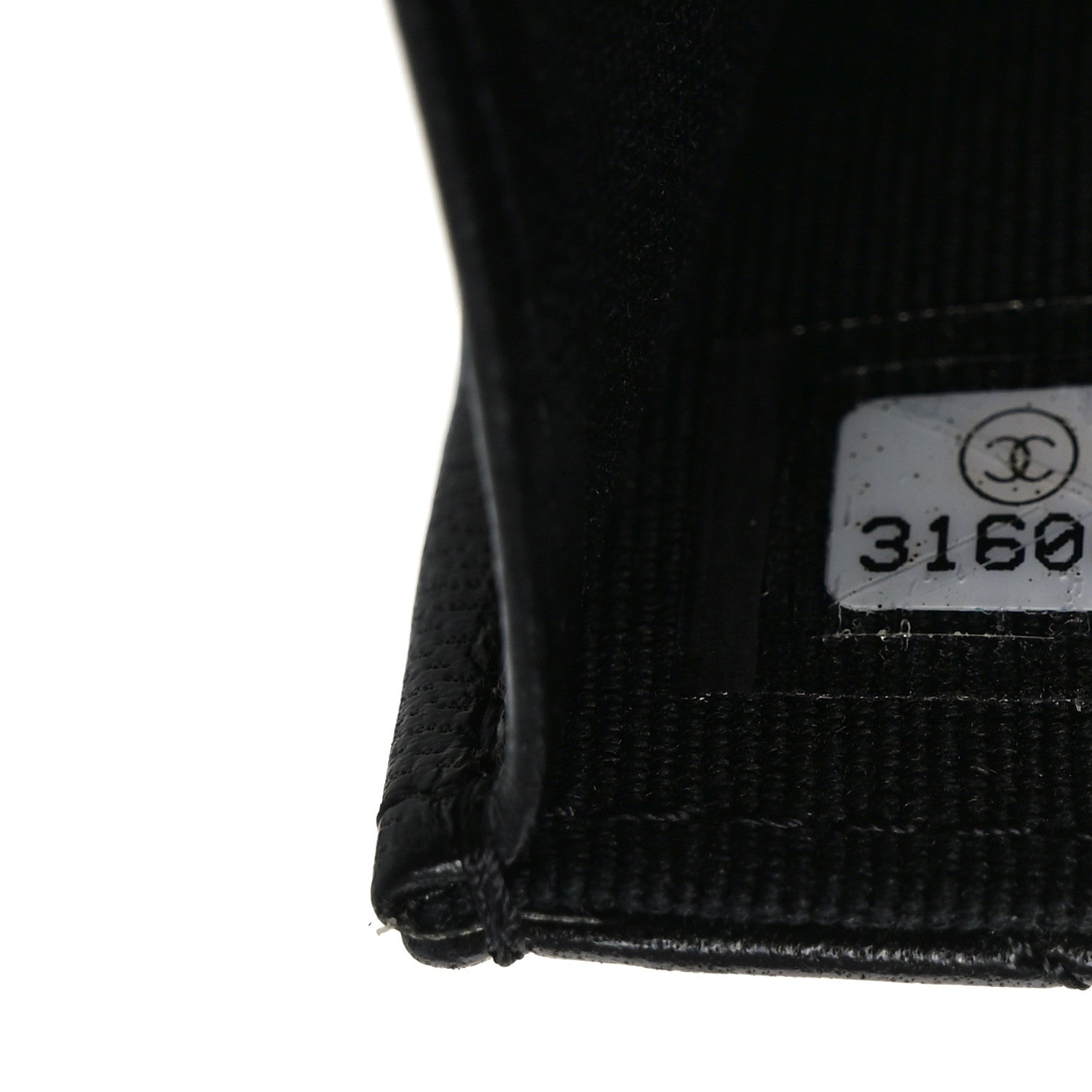 Lambskin Quilted CC Hook  Holder Black
