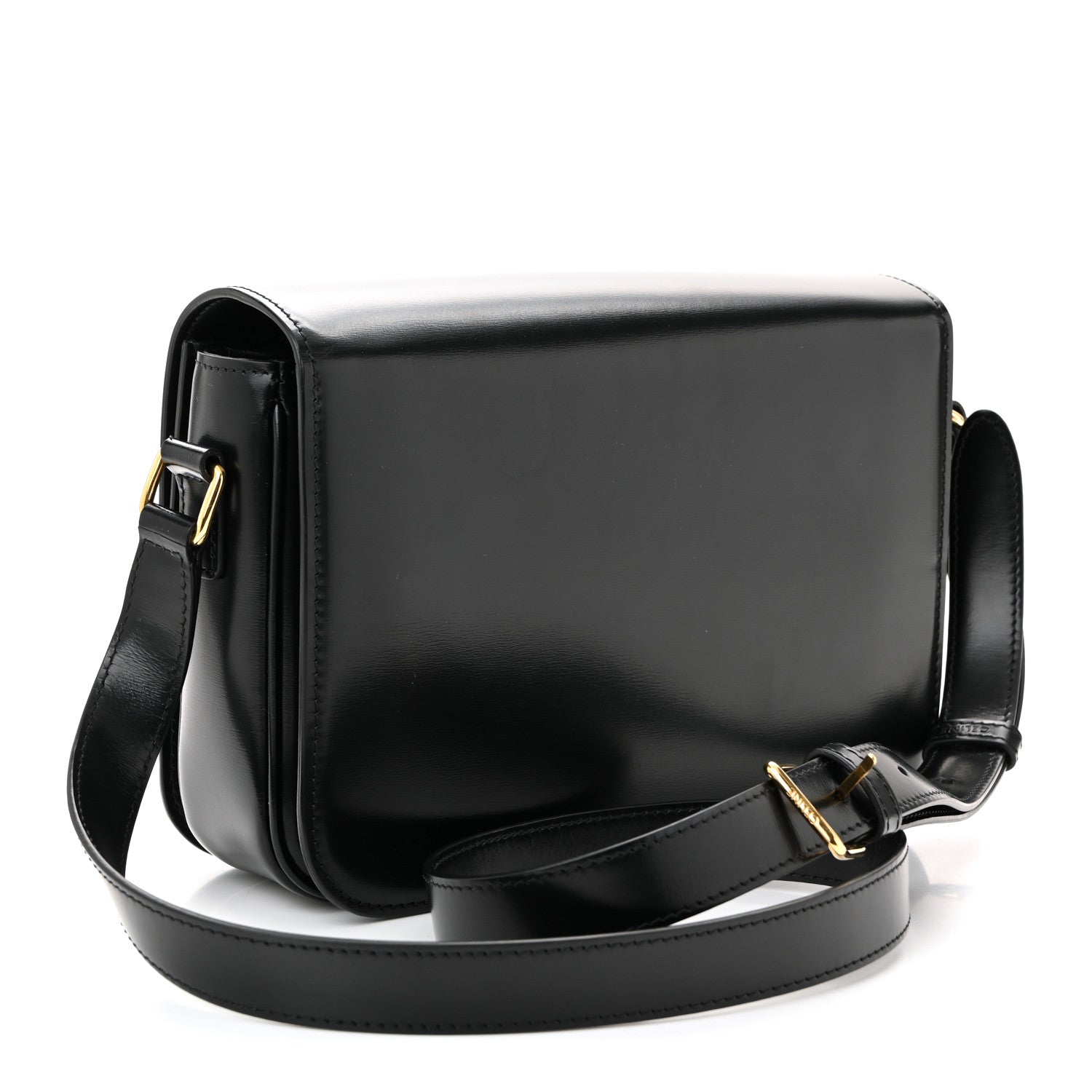 Shiny Calfskin Medium Triomphe Black