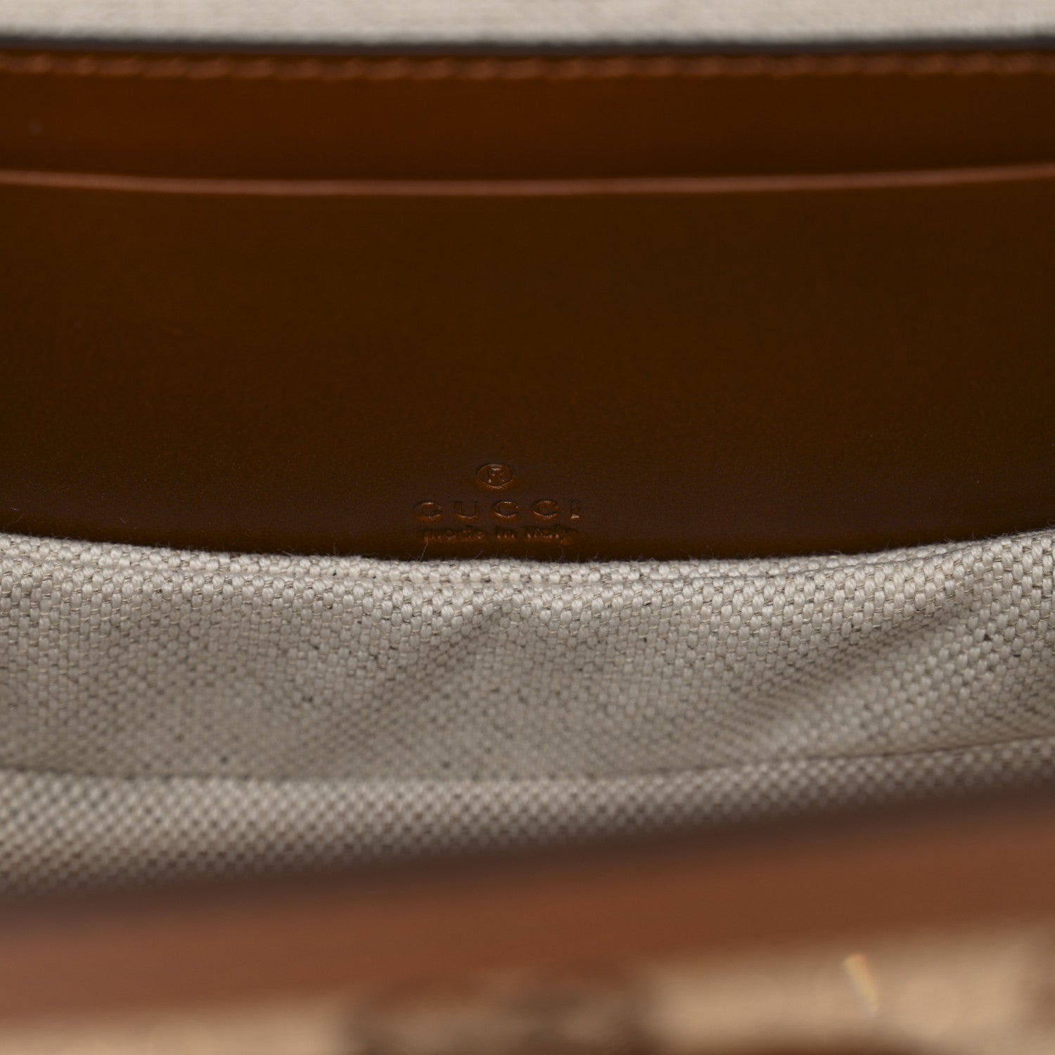 New Canvas Charisma Calfskin Crystal GG Monogram Small Bamboo 1947 Top Handle Bag Camel Ebony