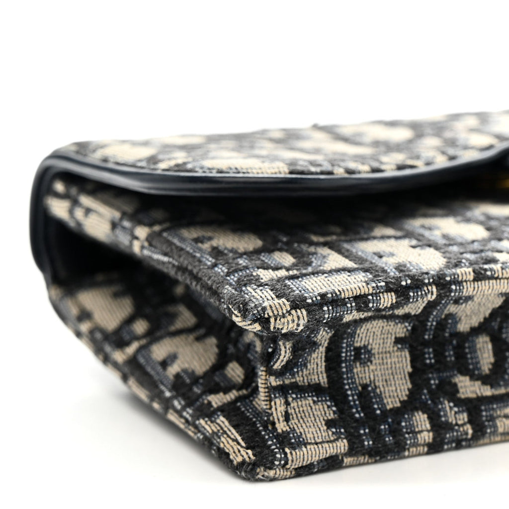 Oblique Saddle Belt Bag Blue