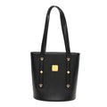 Saffiano Studded Mini Tote Bag Black