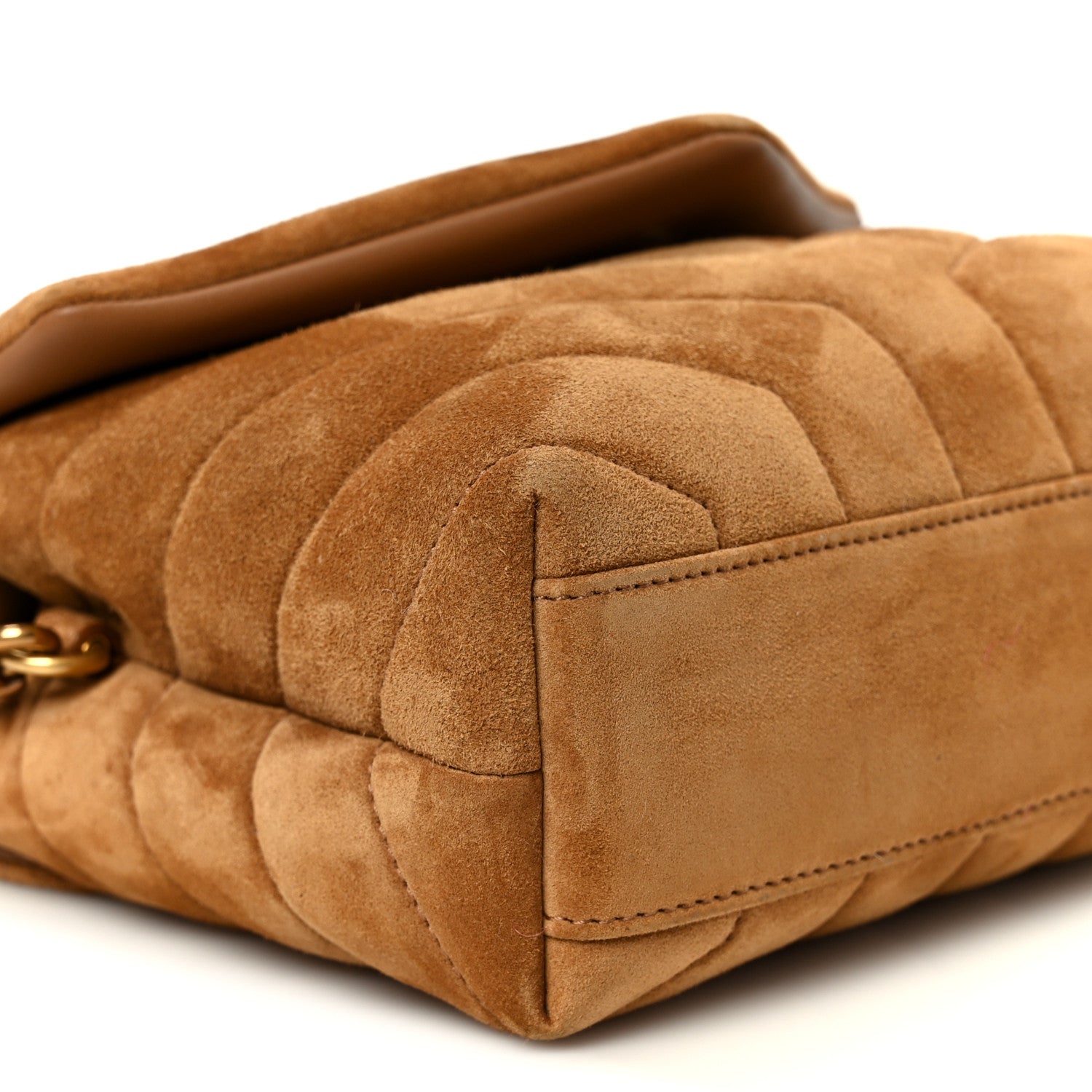 Suede Toy Loulou Shoulder Bag Cinnamon