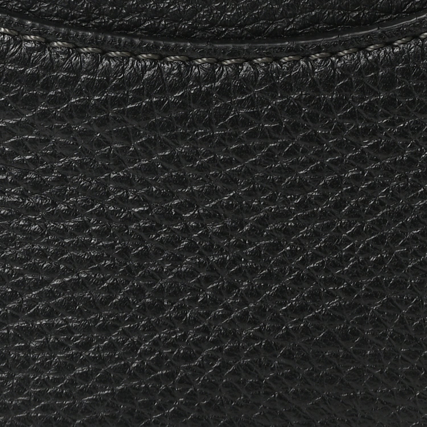 Grained Calfskin Mini Hayley Hobo Black