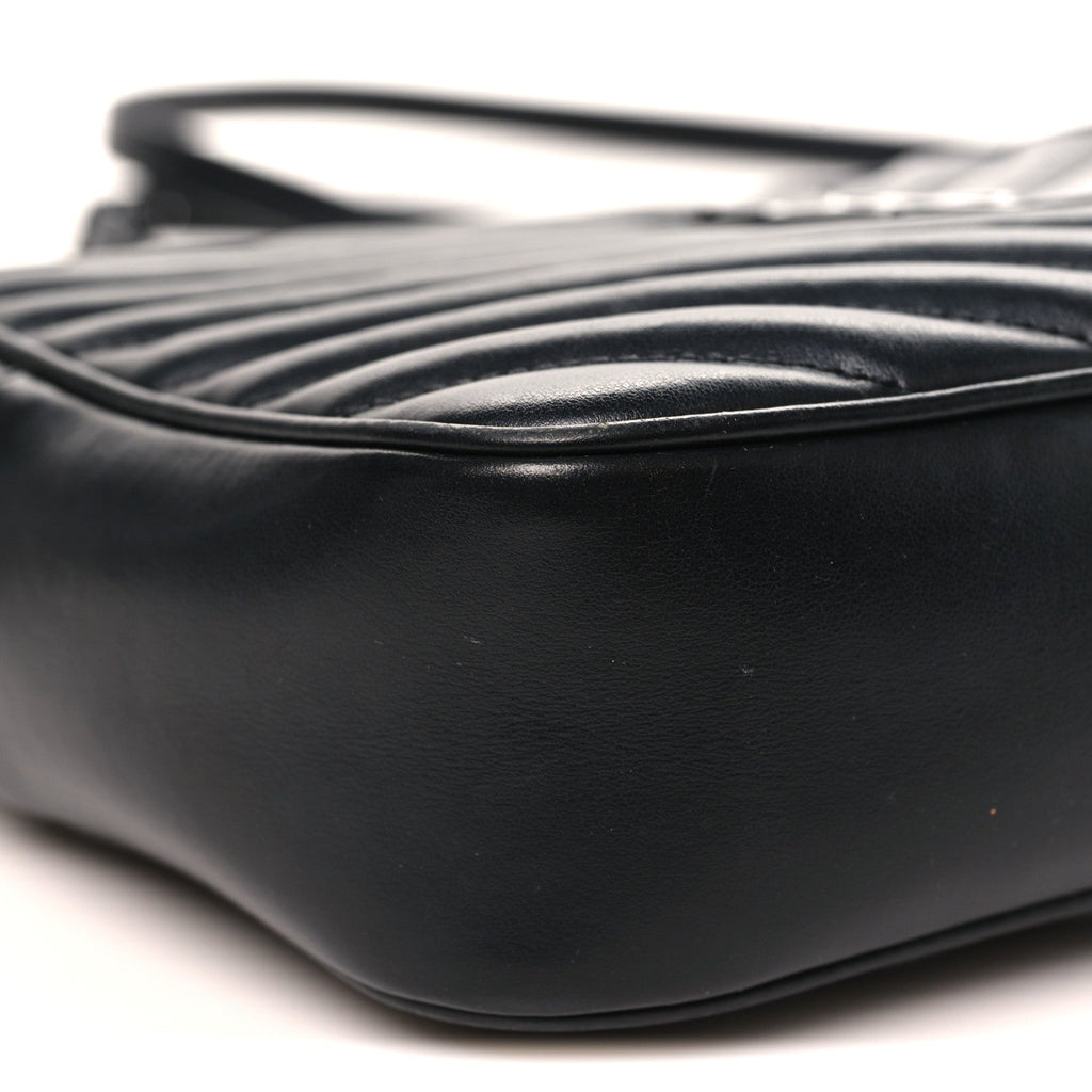 Calfskin Matelasse Monogram Monochrome Lou Camera Bag Black
