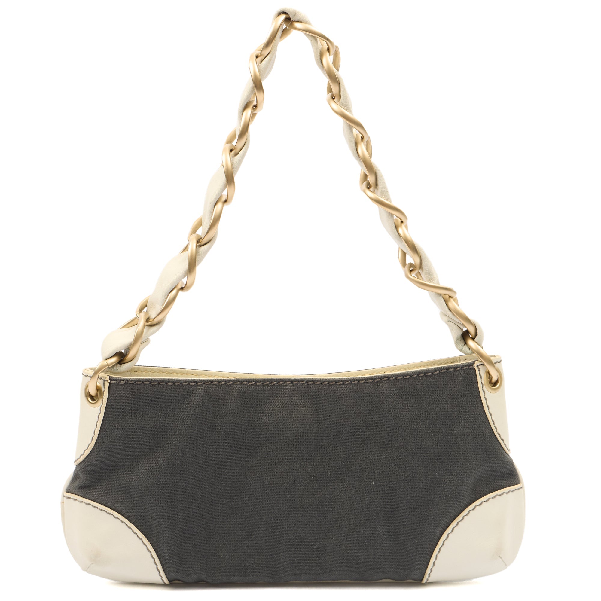 Chanel Shoulder Bag Vintage Shoulder Bag in Grey, Fabric