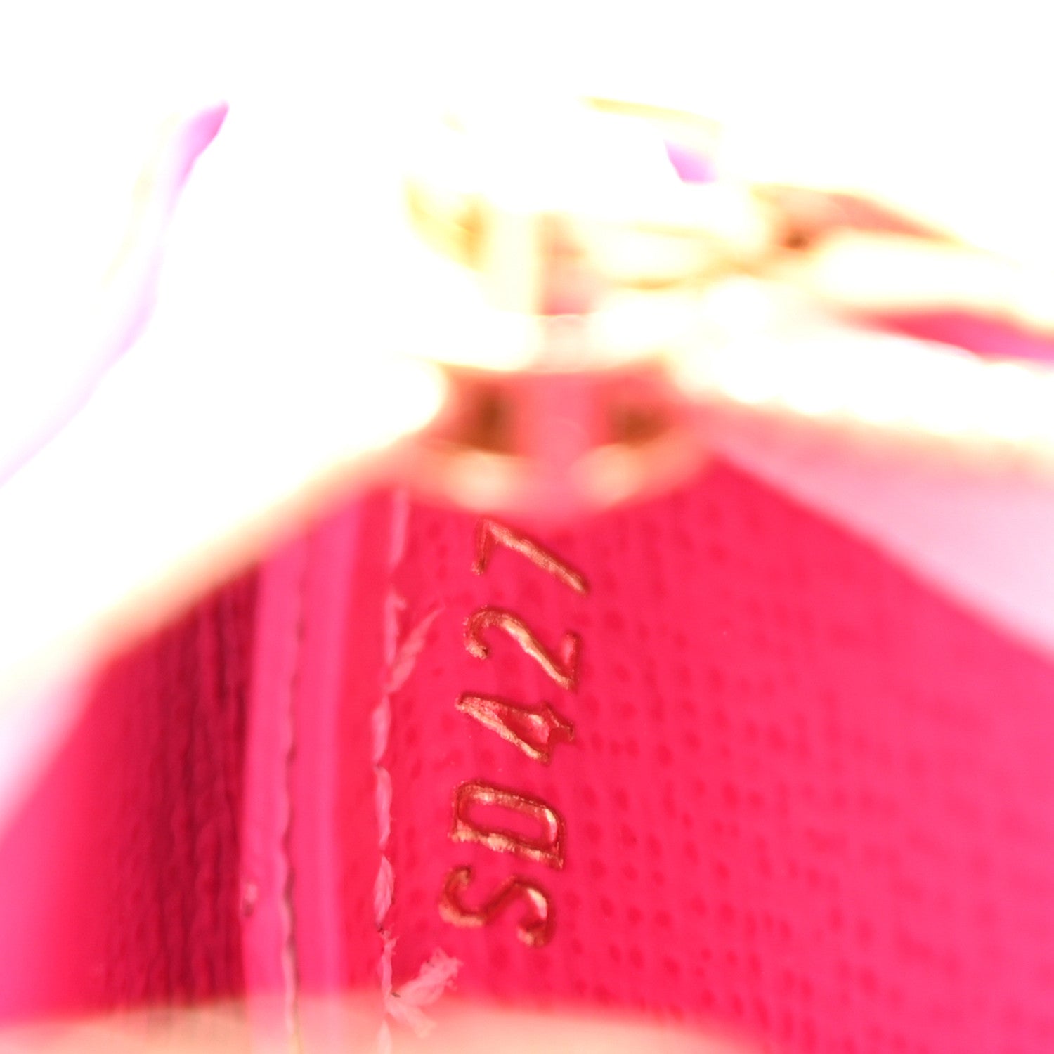LV X TM Monogram Multicolor Key Pouch White