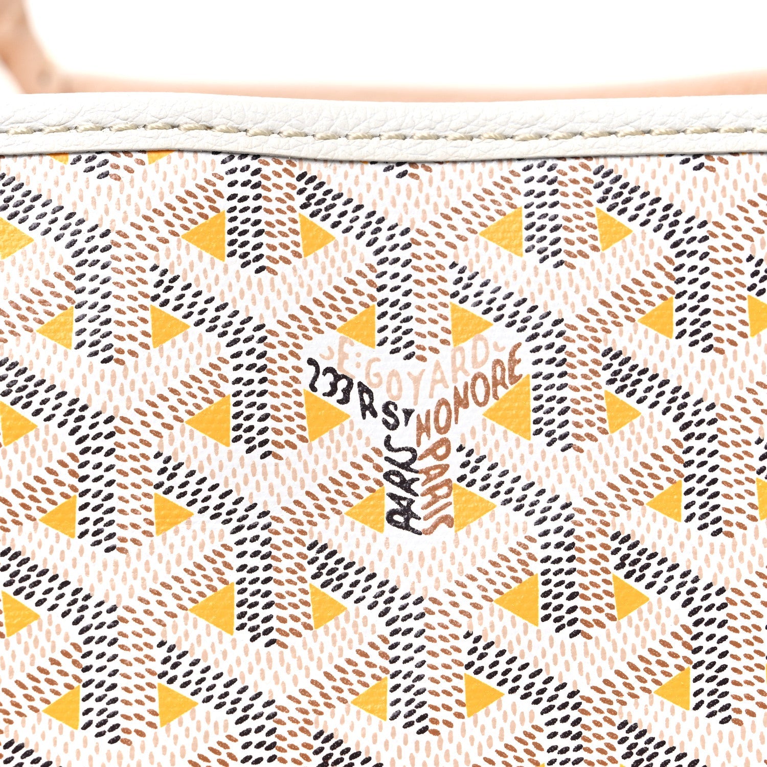 Goyardine Saint Louis Claire Voie PM White Yellow
