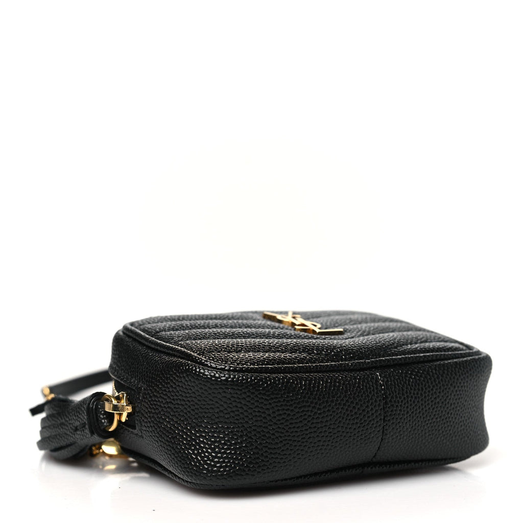Grain De Poudre Matelasse Monogram Baby Lou Camera Bag Black