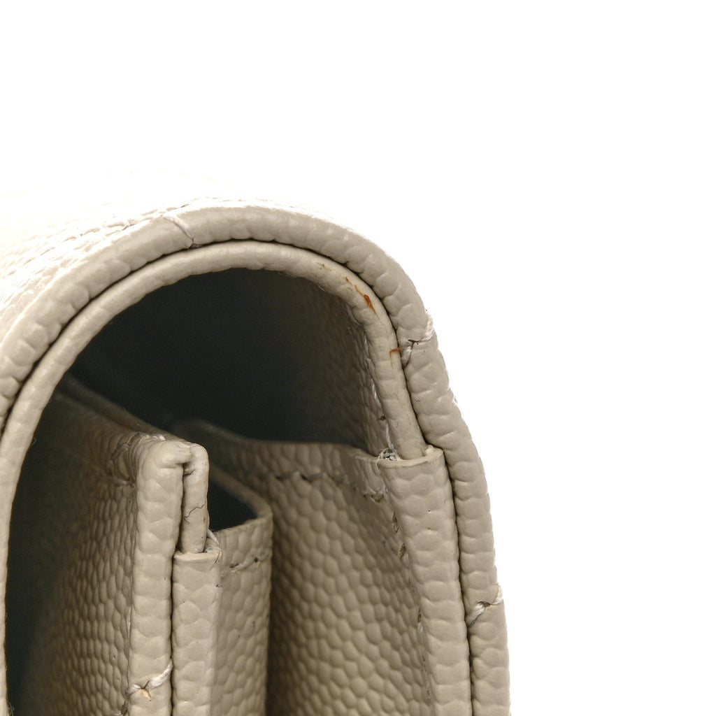 Grain De Poudre Matelasse Chevron Monogram Envelope Clutch Crema Soft