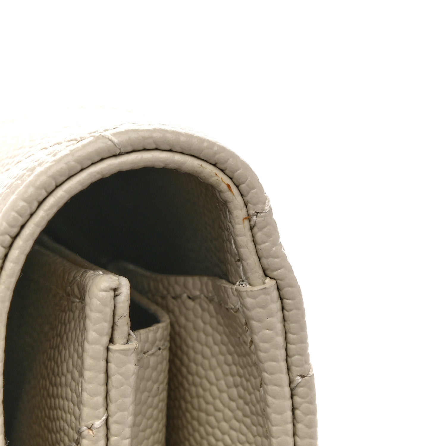 Grain De Poudre Matelasse Chevron Monogram Envelope Clutch Crema Soft