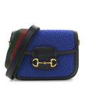 Casy Wool Azalea Calfskin Mini Horsebit 1955 Shoulder Bag Blue China