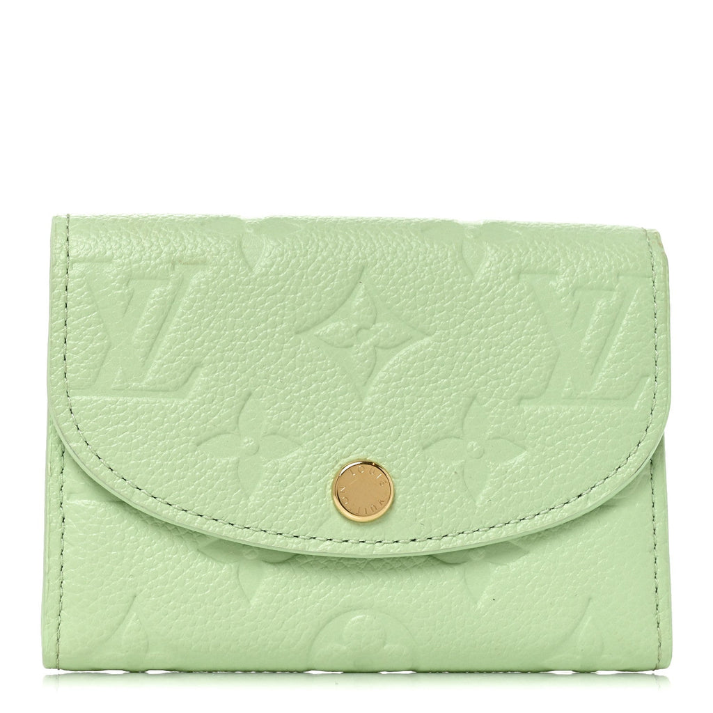 X TM Empreinte Monogram Rosalie Coin Purse Green Tea