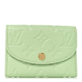 X TM Empreinte Monogram Rosalie Coin Purse Green Tea