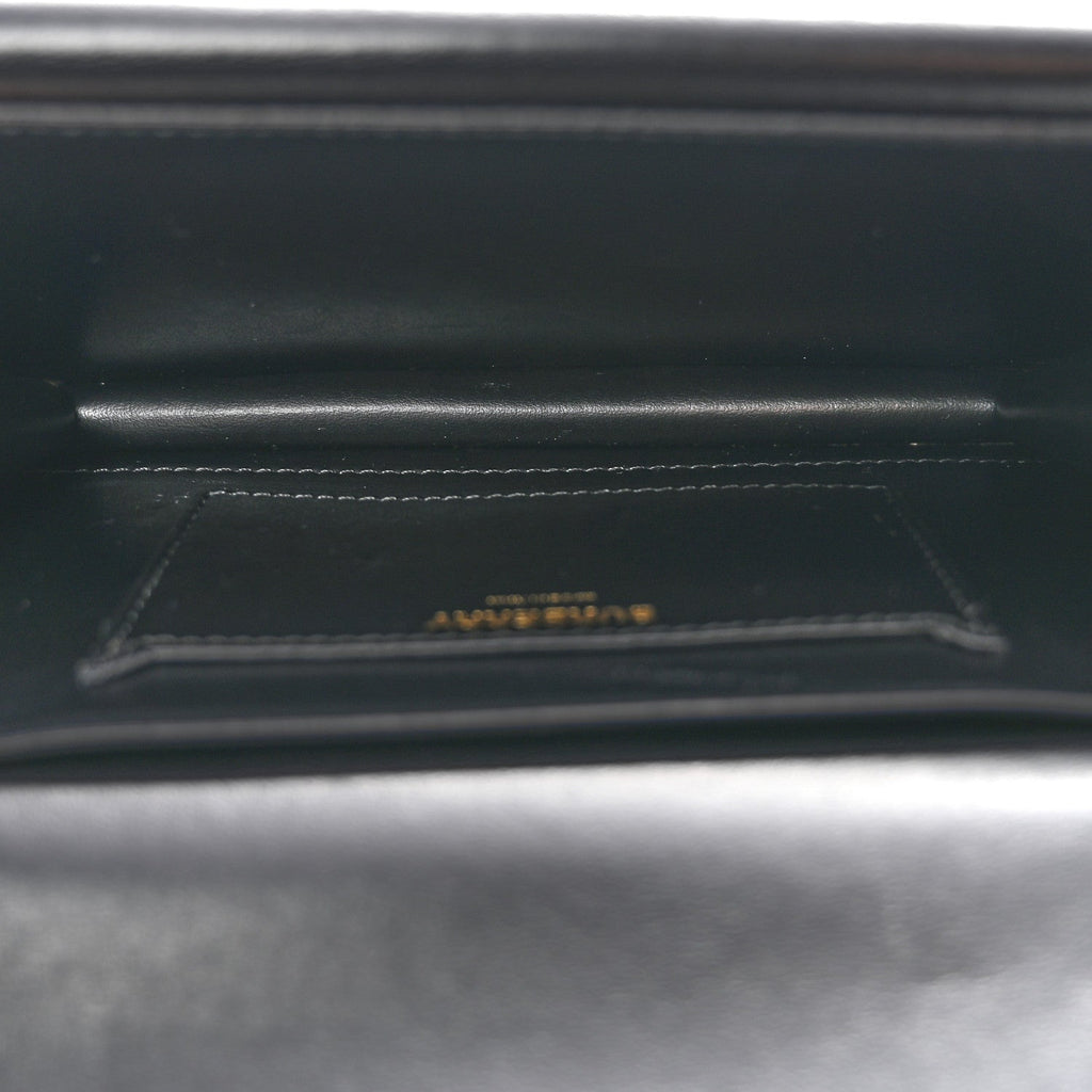 Smooth Calfskin Quilted Check TB Envelope Belt Bag Black