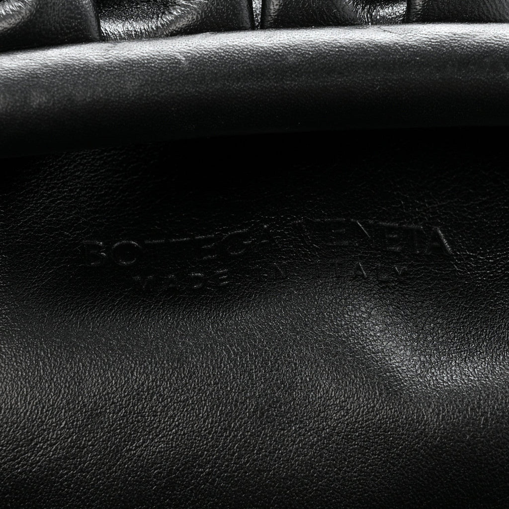 Smooth Butter Calf The Pouch Oversized Clutch Black