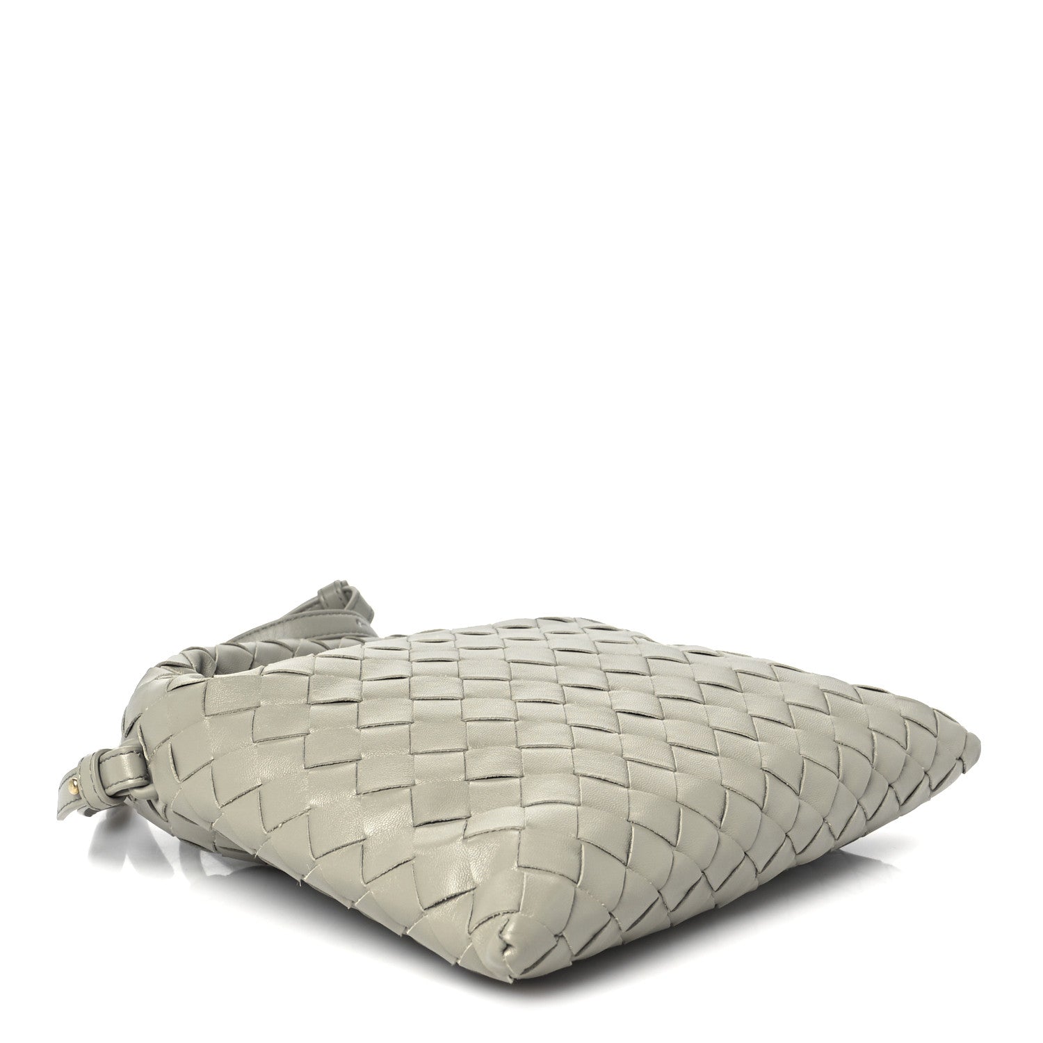 Calfskin Intrecciato Mini Hop Travertine