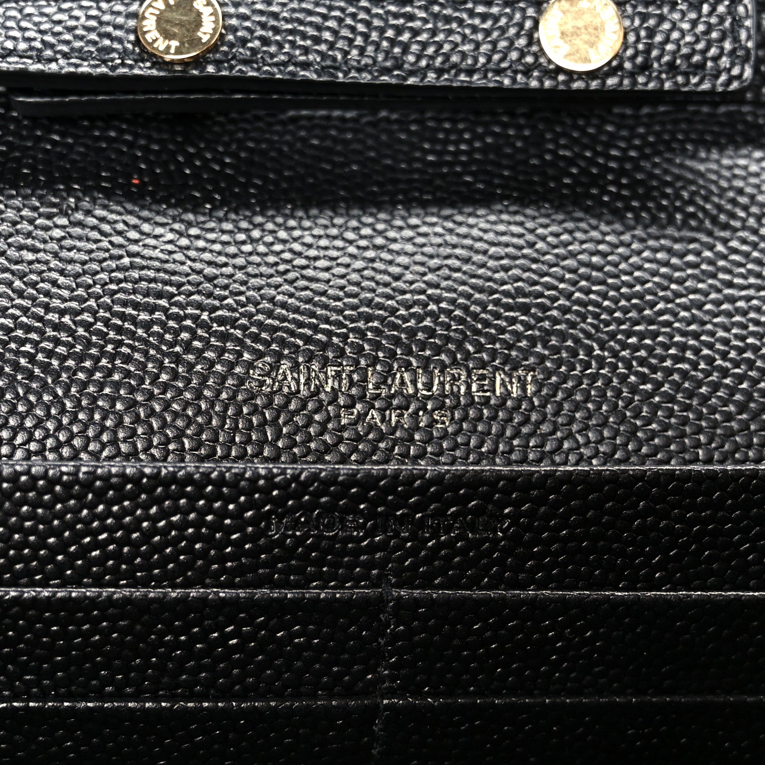 Grain De Poudre Mixed Matelasse Triquilt Monogram Chain Wallet Black