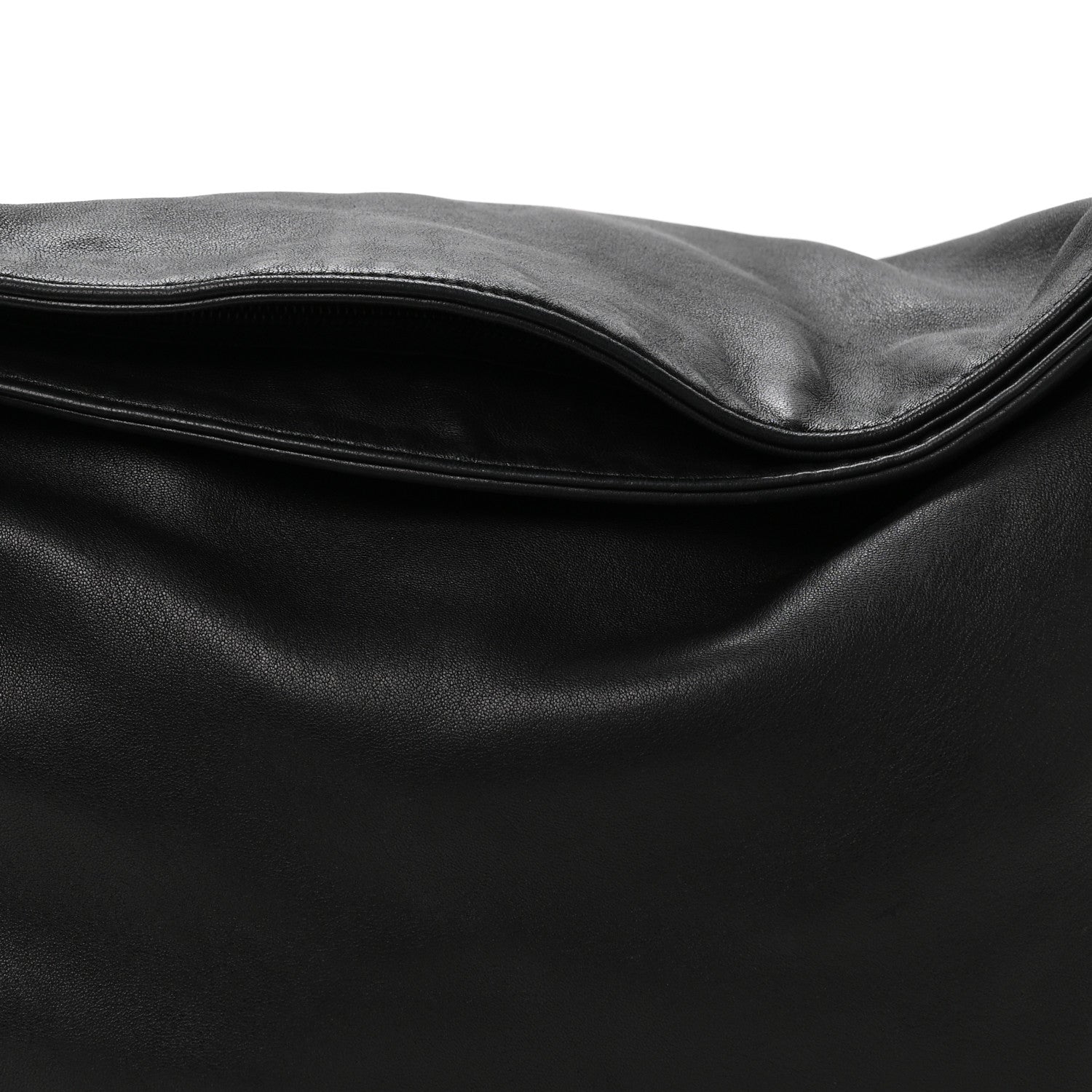 Lambskin Large Ultimate Soft Tote Black