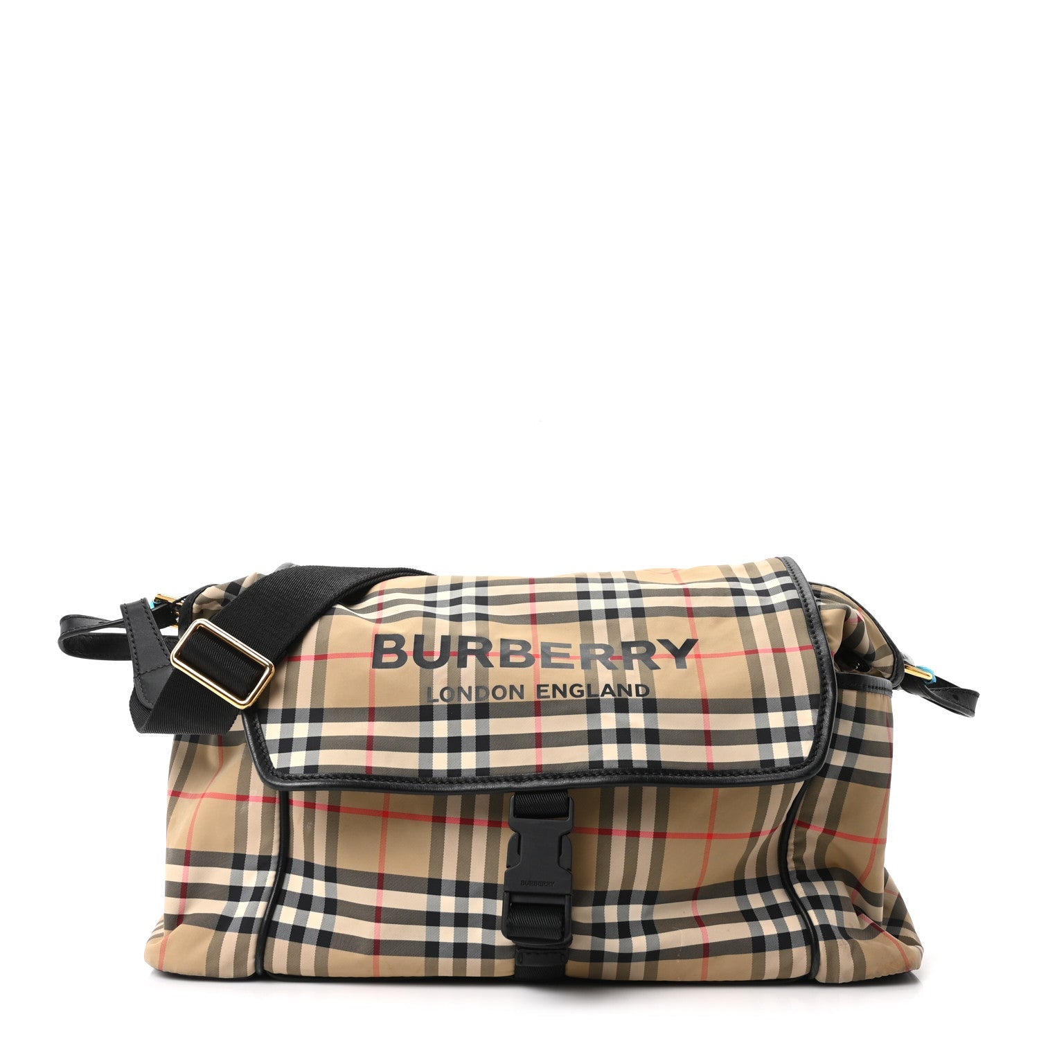 Nylon Vintage Check Logo Diaper Bag