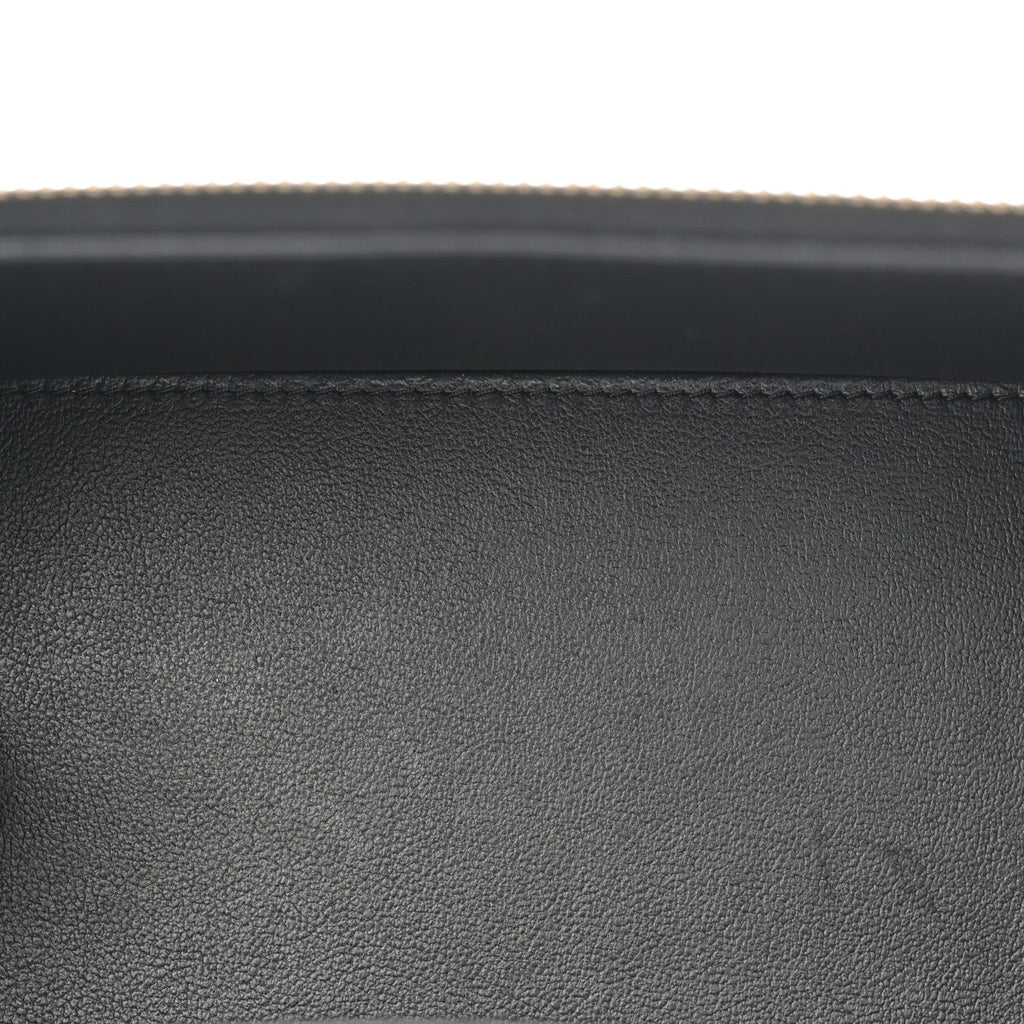 Lambskin Quilted Pick Me Up Vanity Case Black