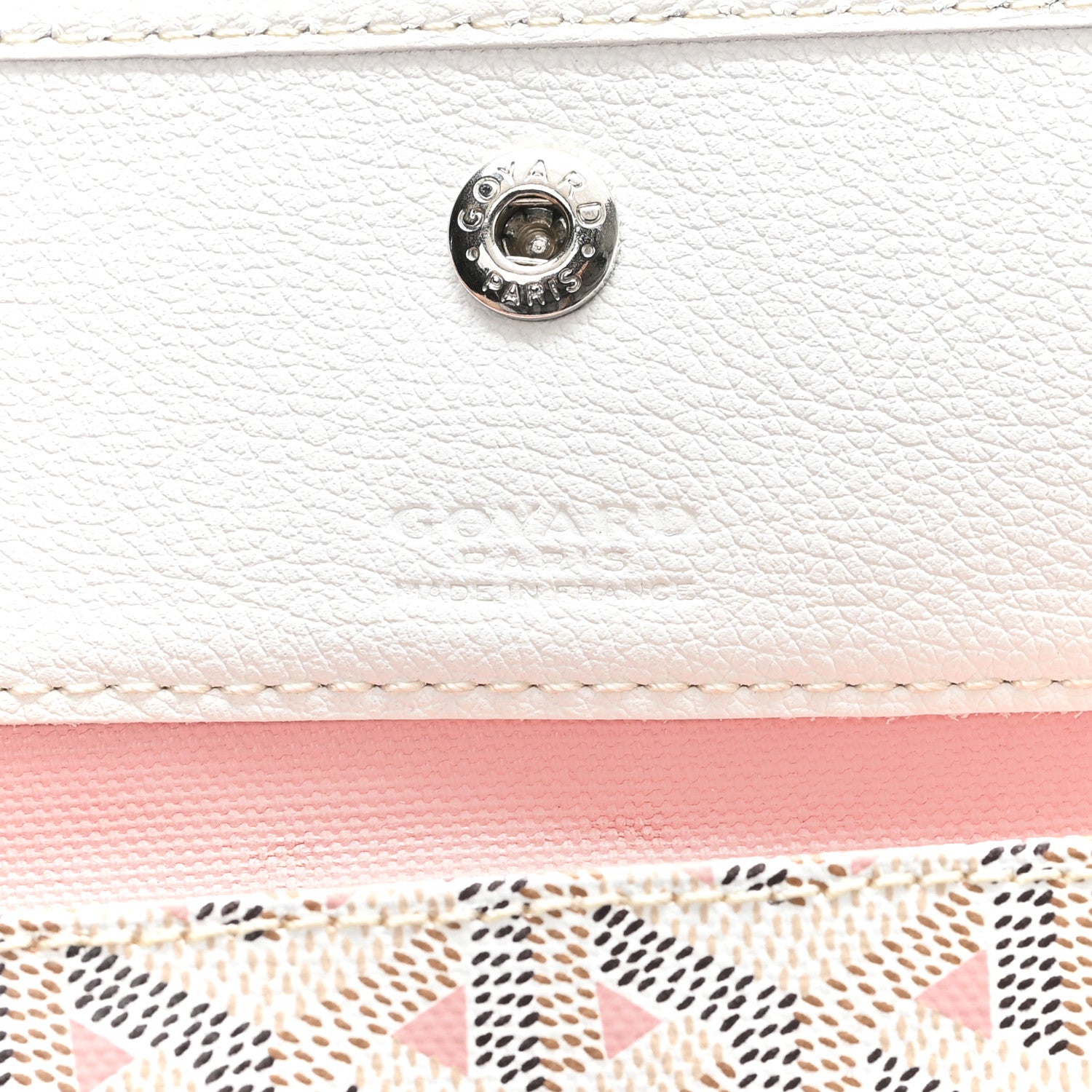 Goyardine Saint Louis Claire Voie PM White Pink