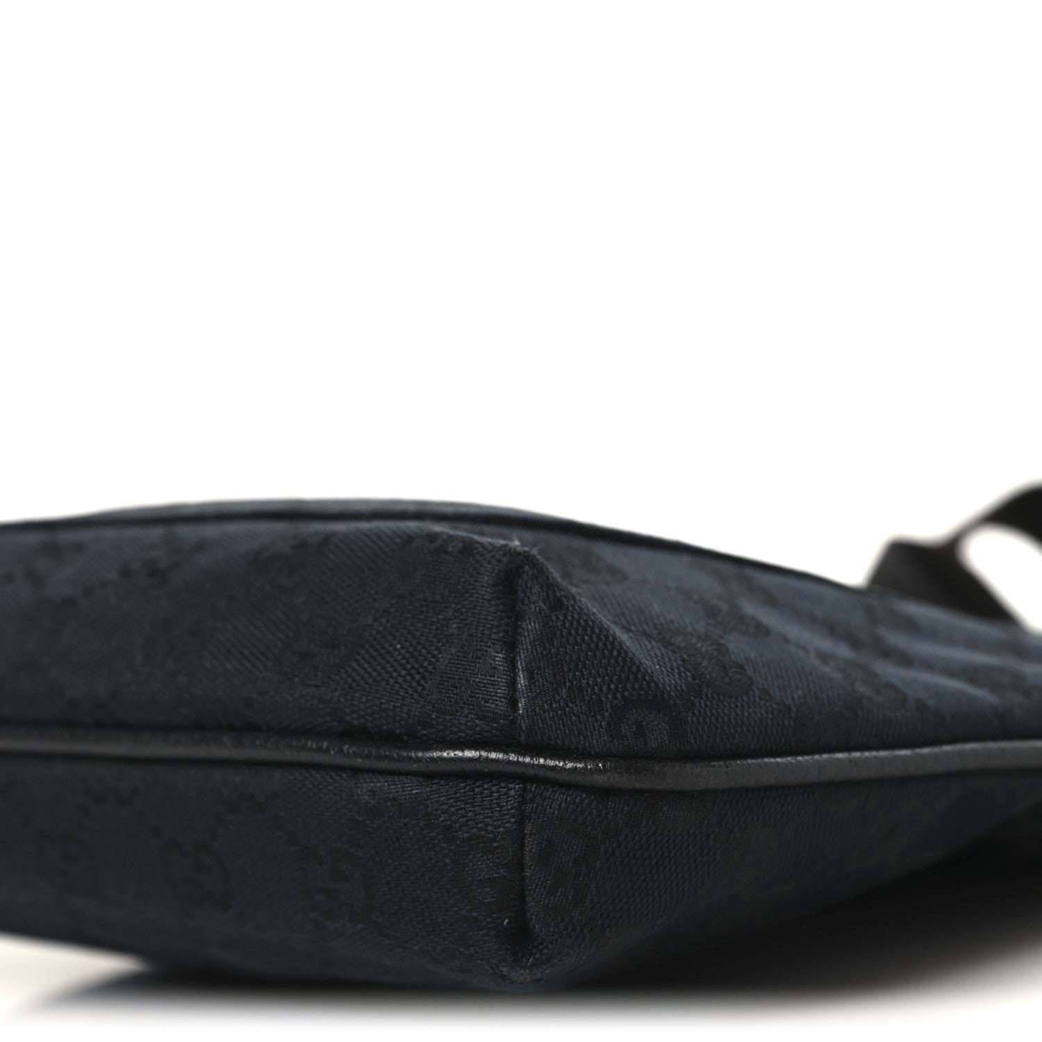 Monogram Flat Messenger Bag Black