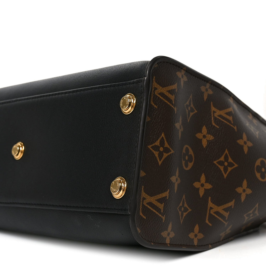 Calfskin Monogram On My Side MM Black