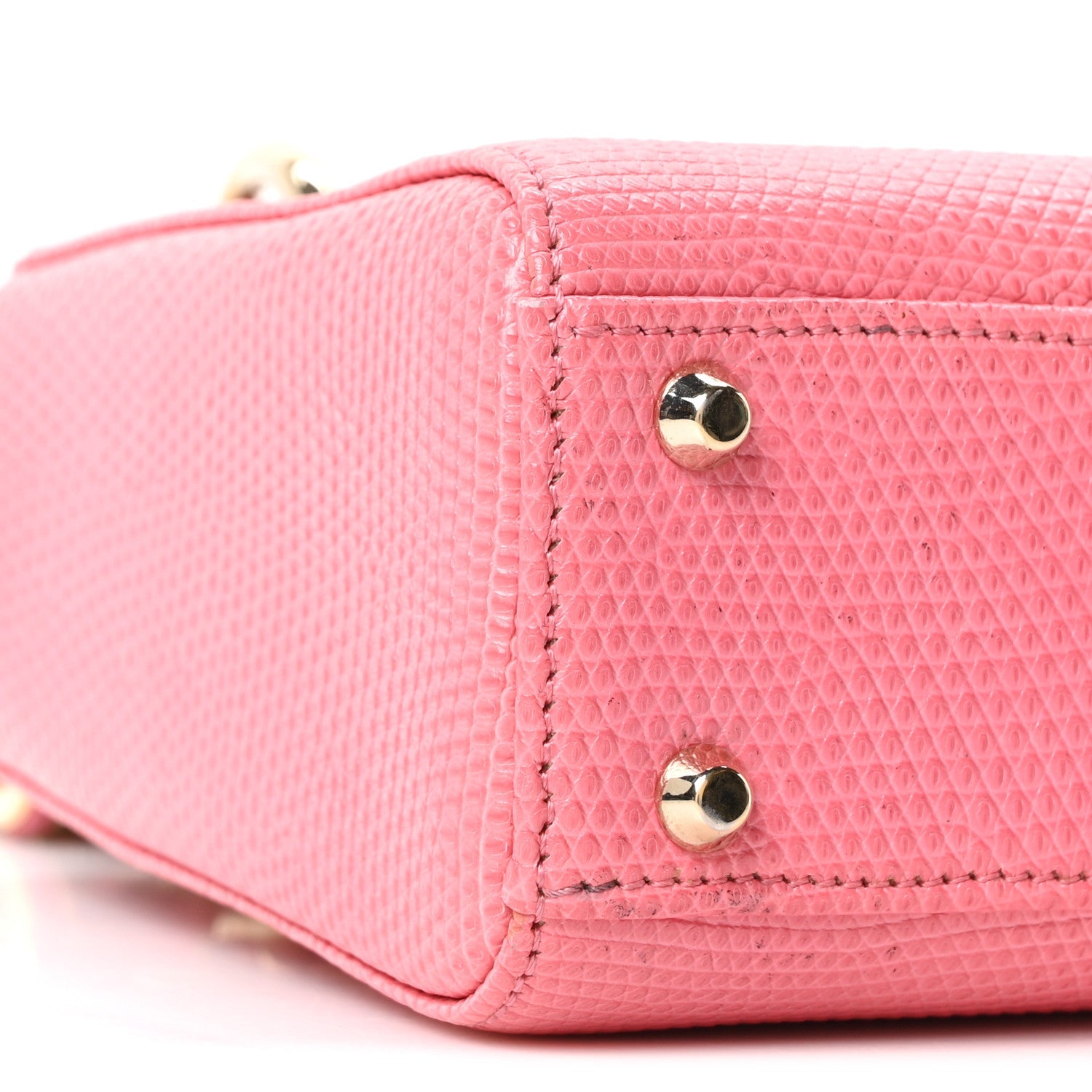 Lizard Mini Lady Dior Pink