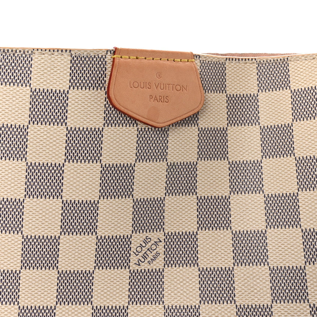 Damier Azur Graceful MM Rose Ballerine