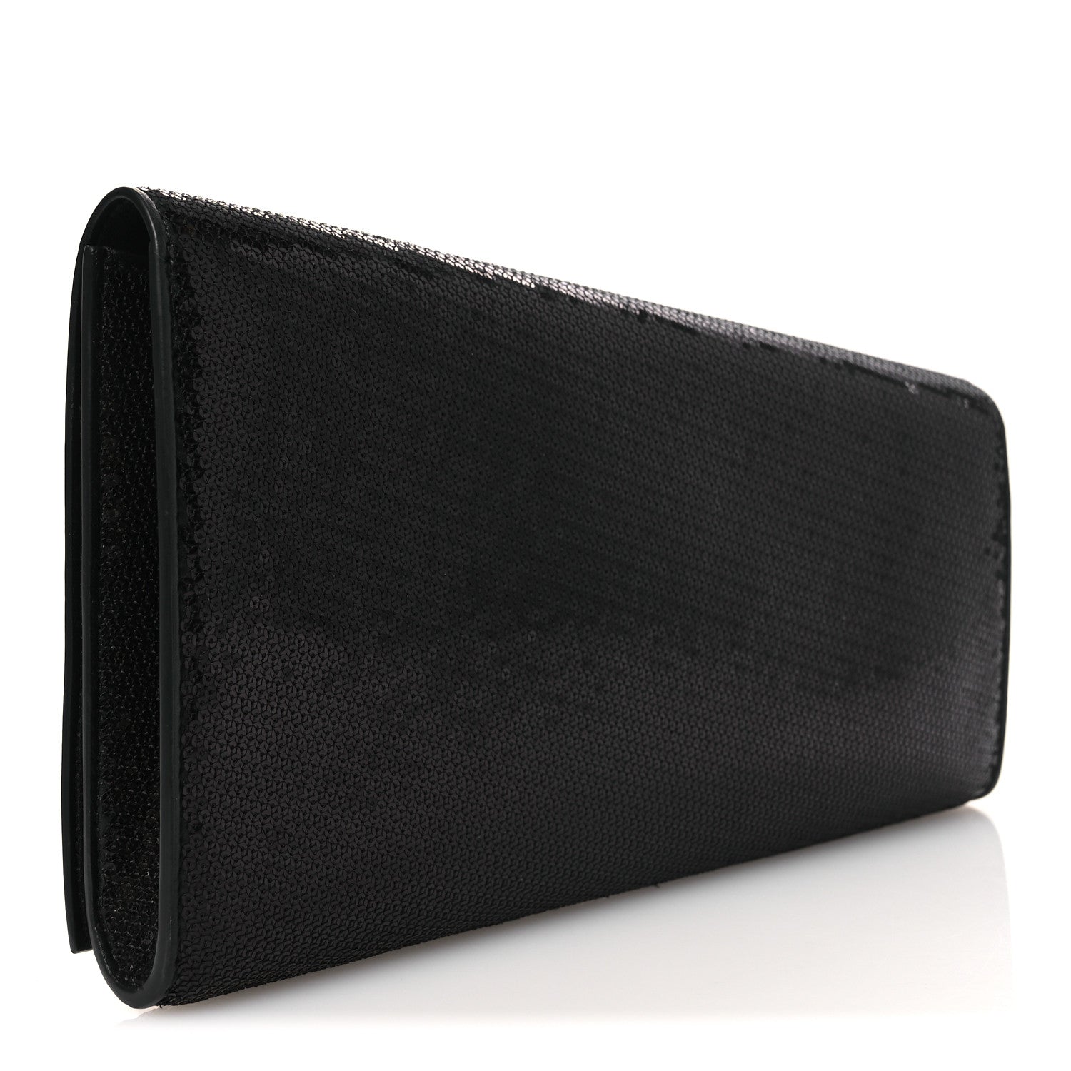 Sequin Asymetric Clutch  Black White