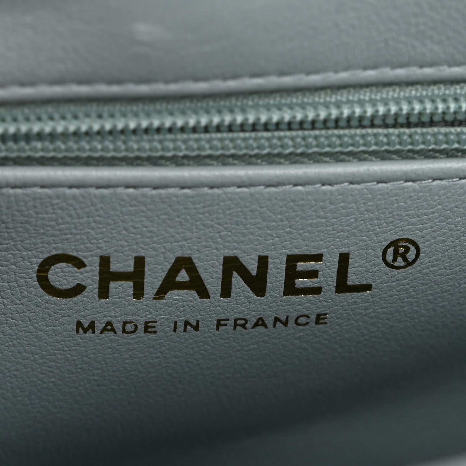 Shiny Aged Calfskin Quilted Nano Kelly Shopper Light Blue