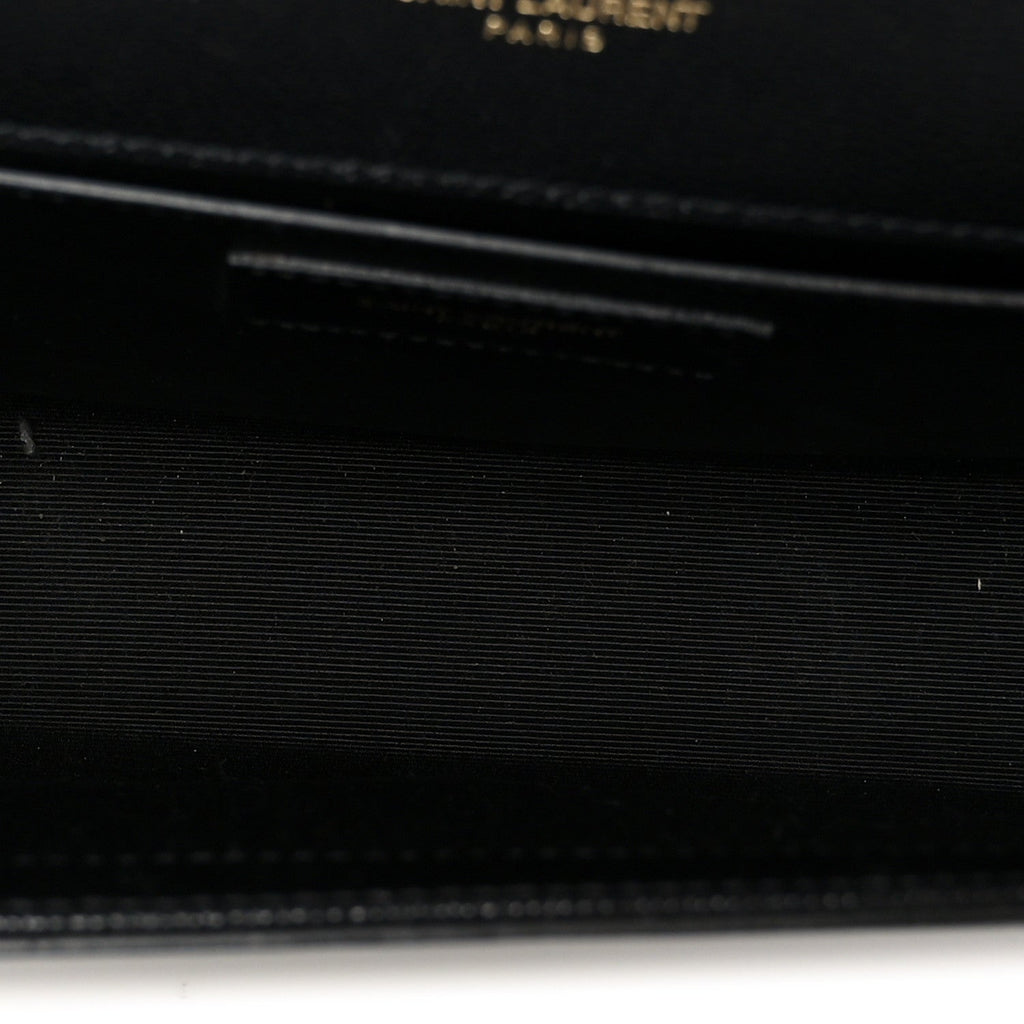 Grain De Poudre Medium Classic Monogram Kate Satchel Black