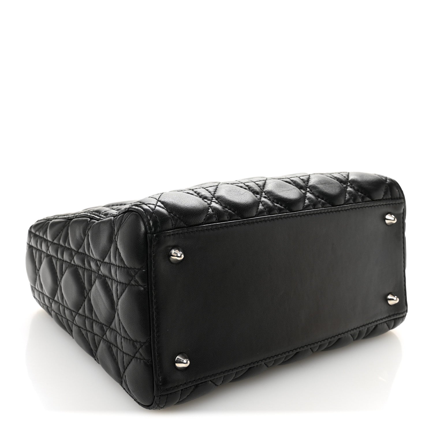 Lambskin Cannage Medium Lady Dior Black