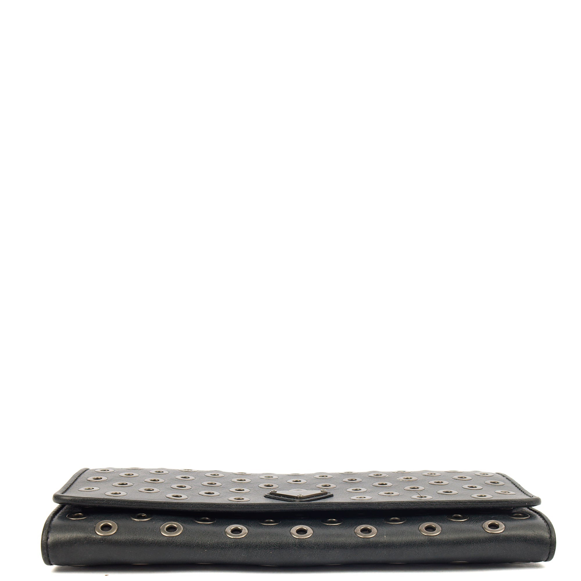 Prada Cross Body Wallet On Chain in Black, Calfskin