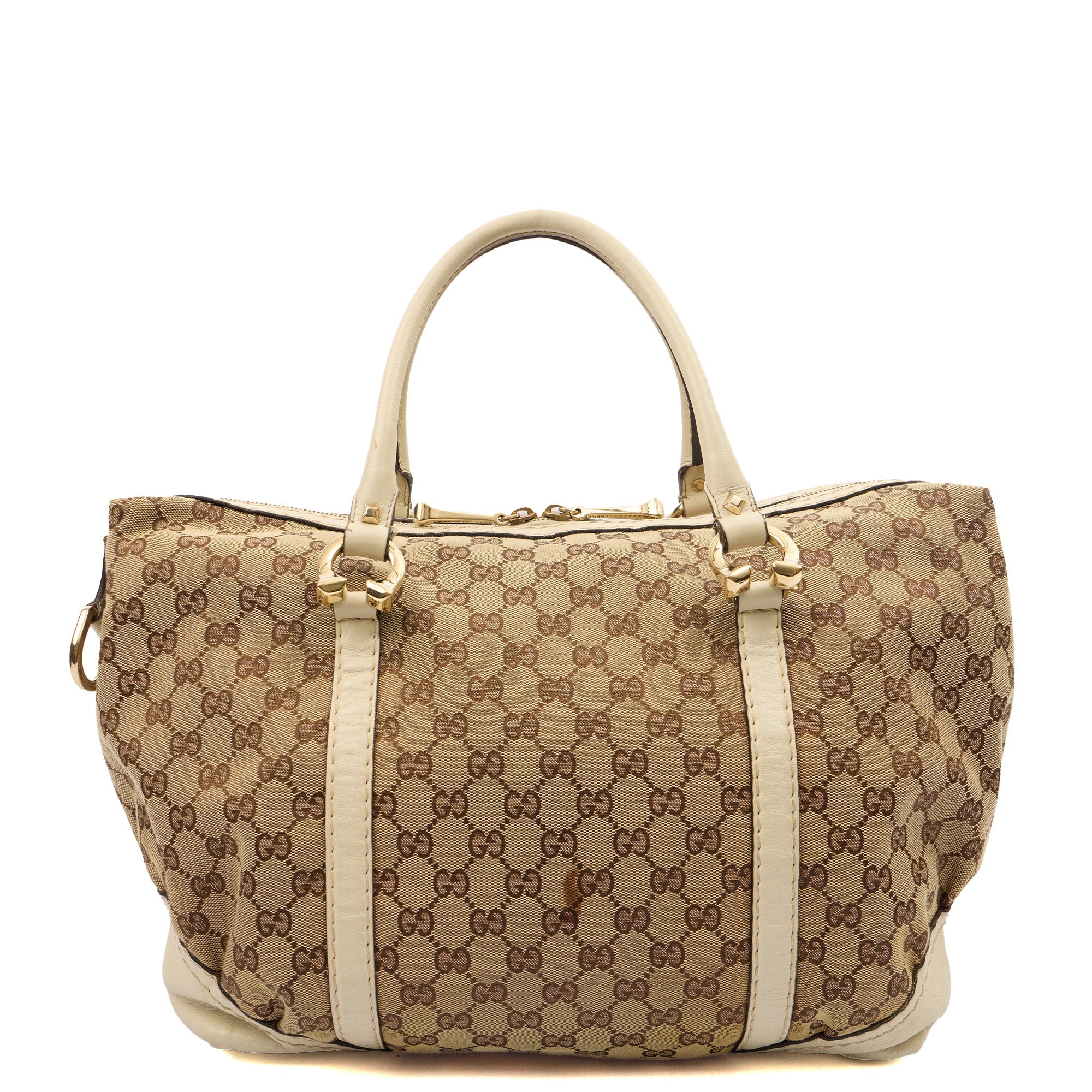 Gucci Shoulder Bag Tote in Brown, GG Supreme Canvas